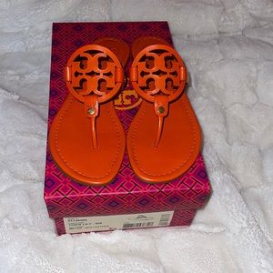 GREAT CONDITION TORY BURCH MILLER TIGER LILLY ORANGE